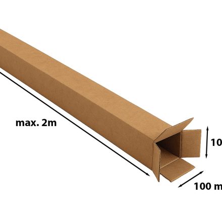 Teleskopkarton 100x100 mm bis 2 m, Posterverpackung und Roulette