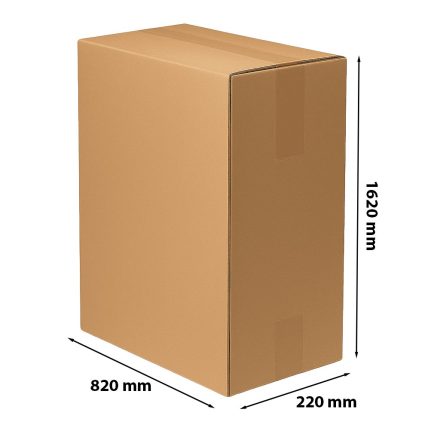 Faltkarton 1620x220x820 mm, Kartonschachtel Welle C FEFCO 203