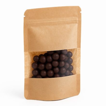 Doypack Handtaschen stehend Japan Kraft 100 ml mit einem kleinen Fenster 25 Stück