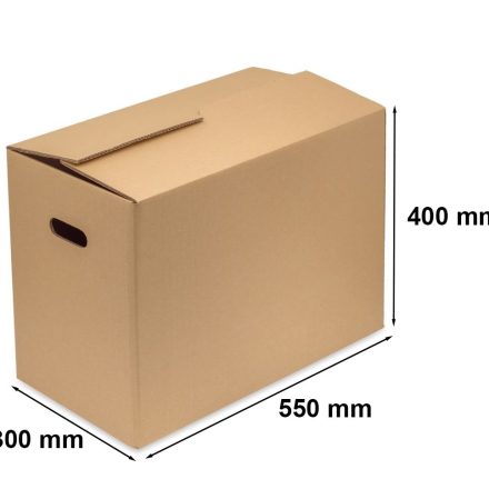 Stanzkarton – Umzugskarton 550x300x400 mm 5 braun Schichten