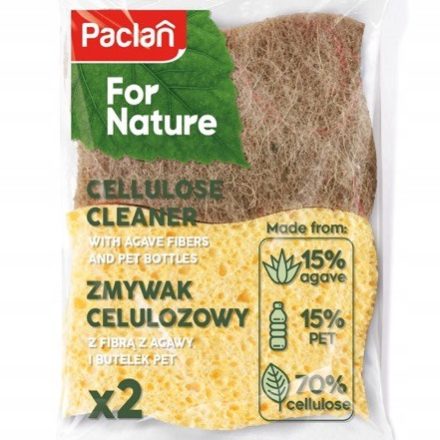 Ökologischer Abwasch ECO, Geschirrschwamm 2 Stück aus Agavenfasern