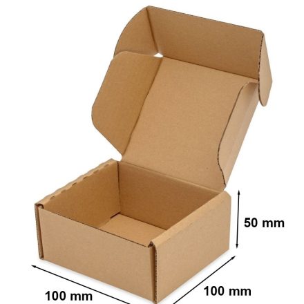 Stanzkarton 100x100x50 mm, Stanzschachtel 1 Stück.