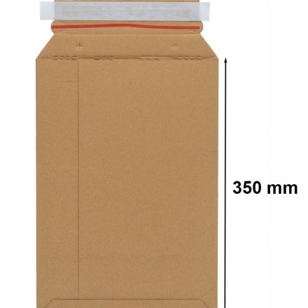 Kartonumschlag für den Versand A4 250x350 mm braun mit Streifen selbstklebend