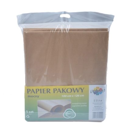 Verpackung Papier Kraft folie braun 100x126 cm 60 g/m2 5 Blätter