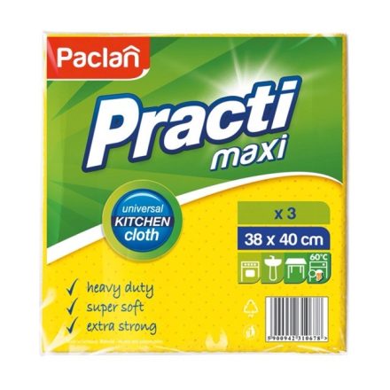 Stricktücher Practi Maxi 3 Stücke 38x40 cm gelb mehrmalig zum Reinigen