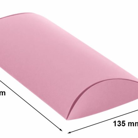 Karton dekorative Kissen M rosa Puder 210x135x40 mm