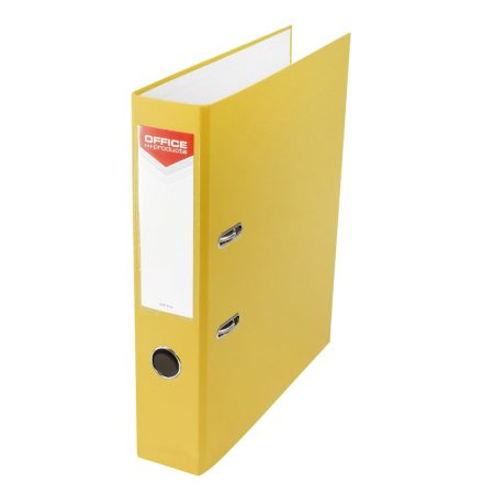 Segregator A4 Büro mit Schienen für Dokumente, Rücken 75 mm, gelb
