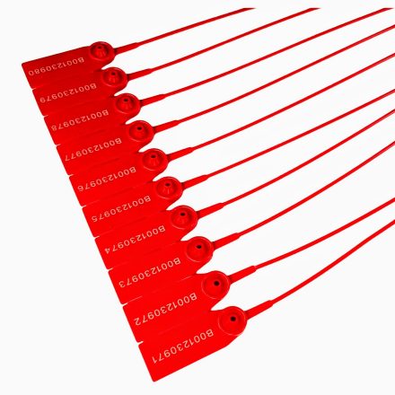 Kunststoff-Sicherheitsplomba mit NeoSafe-Seil rot 100 Stück