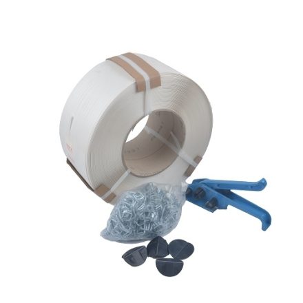 Profi 16 Bandageset mit PP-Bandbandband, Spanner und Aufrolleinrichtung