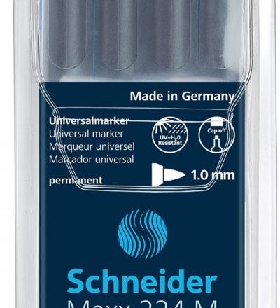 Folien, Folien-Marker SCHNEIDER MAXX 224 M 1 mm, 4 Farben Mix