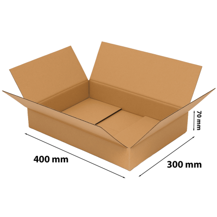 Faltkarton 400x300x70 mm Paczkomat InPost Paketfachgröße A Welle B