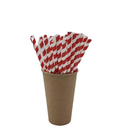 Papierhäcksler, biologisch abbaubar in rot Streifen 8x210 mm 250 Stück