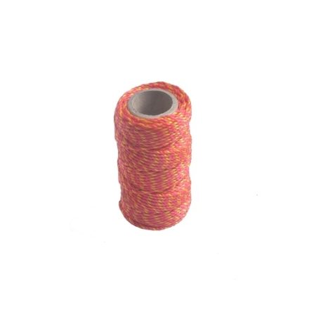 Mauerschnur Bauleine PP rot-gold 30 m 1,6 mm