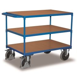 Schwerer Tischwagen 3 Regale MDF SW-500.650 400 kg RAL 5010