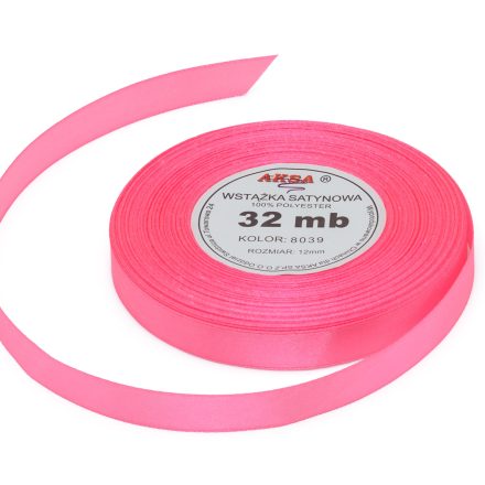 rosa Satinband 12 mm 32 m für Geschenke und Dekoration WS8039