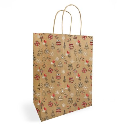 Geschenktüte Weihnachts-Papier-Käfte ORIANE Ho 180x80x220 mm