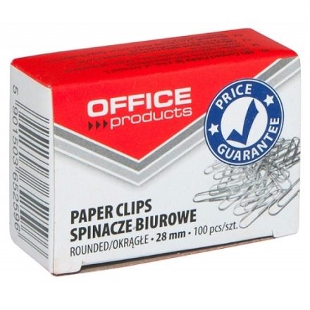 Büroklammern für Office-Dokumente 28 mm vernarbte silber 100 Stück