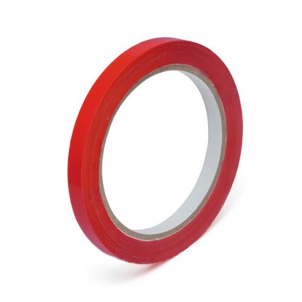 Klebeband PVC für Verschließen Beutel 12 mm x 60 m Solvent rot