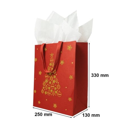 KRAFT 250x130x330mm rot Für Weihnachtsgeschenke und Geschenke