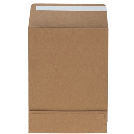 Kartonumschlag mit Seitenfalte 170x230x50 mm braun 220g 10 Stück für