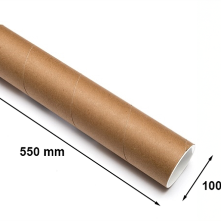 Versandrohr aus Pappe aus Pappe 100 mm g 2 mm L 550 mm B2 für Poster