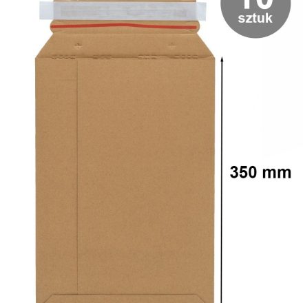 braun Kartonumschlag A4 250x350 mm selbstklebend 10 Stück.