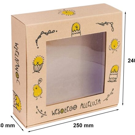 Karton mit AlleluJA Fenster für Ostern 250x240x80 mm