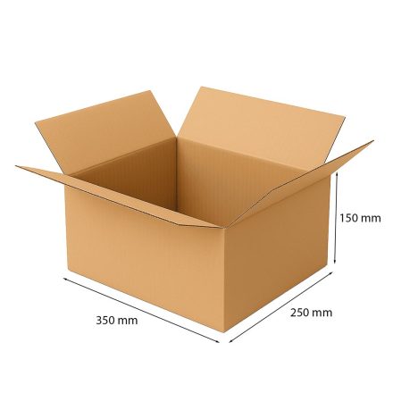 Faltkarton 350x250x150 mm A4 Paczkomat Paketfachgröße B braun
