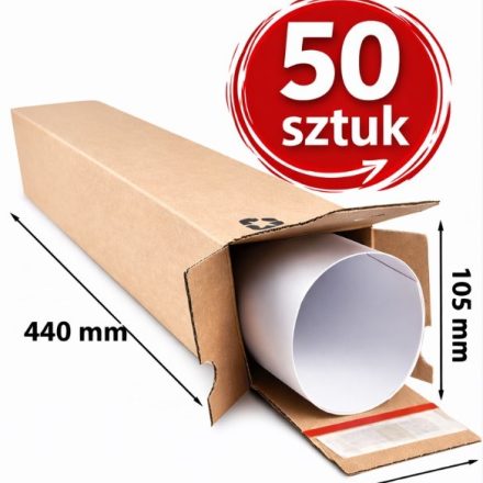 Schachtel Tubowe 105x105x440mm Versandkarton Für Plakate 50 Stück
