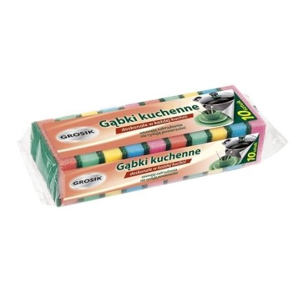 Grosik Schwämme Küchen 2-lagig, Spülschwämme für Geschirr 10 Stück.