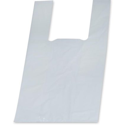 LDPE-Werbung, weiß Einkaufsfolie 30x55 cm, 50 Stück