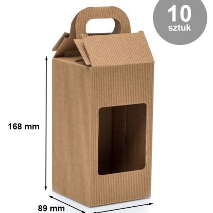 Umkartons mit je 1 Glas mit 0,9 l 89x89x168 mm 10 Stück