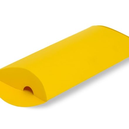 Dekorierte Kissenkarton zum Geschenk 250x165x50 gelb L