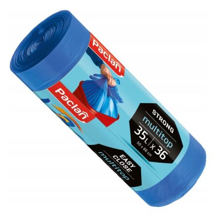 Paclan Multitop Mülltüten für 35L Mülleimer blau 36 Stück