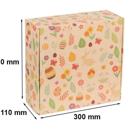 Stanzkarton – FRÜHSTÜCKKARTON Ostern Box 300x300x110 mm