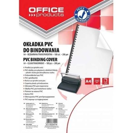 Folie zum Binden A4 transparente PVC 150um 100 Stück