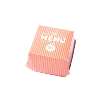 Burger Box rot M Papierbox für Fast-Food-Burger 50 Stück