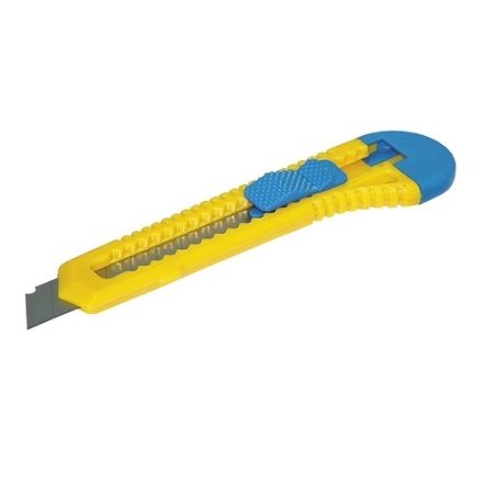 Donau Messer gelb-blau Kunststoff 18 mm mit Sperre und Bruch Klinge