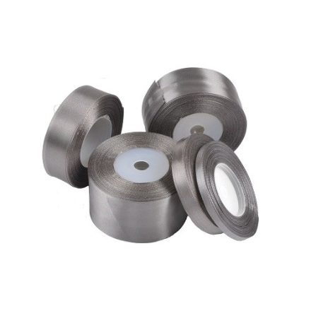 Satinband silber 6 mm x 32 m für Geschenke, Paket 2 Stück.