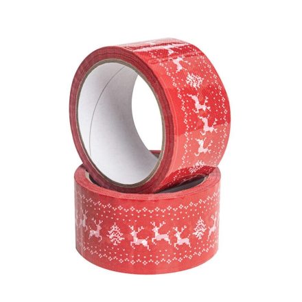 Packband – Weihnachtsband Jelonka rot 48mm/50m für Geschenke