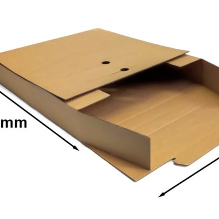 Versandkarton in Form einer Tasche 400x353x60/30 mm braun