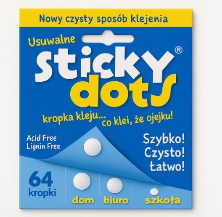 Entfernen Sie die Leimpunkte Sticky Dots 12 mm für die Befestigung 64 Stück