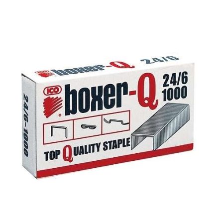 Bürohefter ICO Boxer-Q 24/6 Metall galvanisiert 1000 Stück