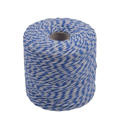 Schnur aus Baumwolle zum Verpacken weiß-blau 2 mm 500 g 290 m