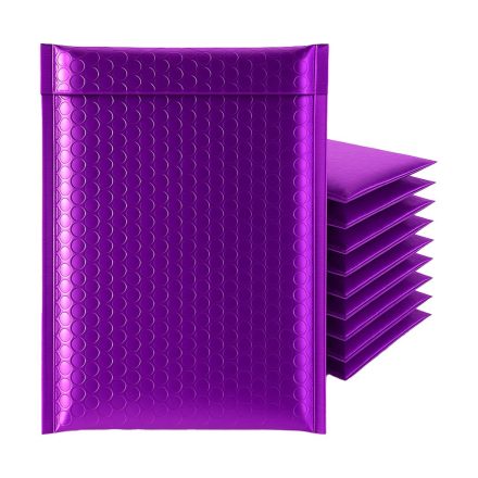 Luftpolsterumschlag – Metall-Blase-Schutzumschlag lila 230x324 mm für den Versand, violett