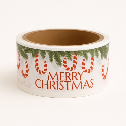 Packband – Weihnachtsband Merry Weihnachten 45mm/50m Band Packavo Für Versand