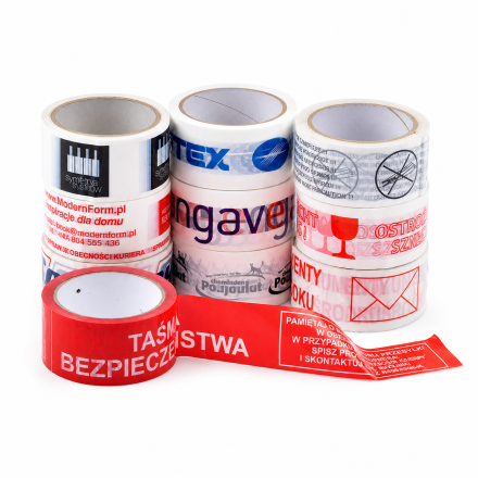 Klebeband zum Verpacken mit logo, Hotmelt, 2 Farben, 48 mm x 54 m, 72 Stück.