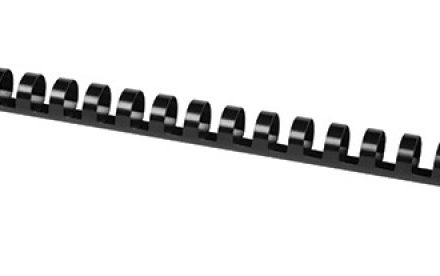 Kunststoff Rücken zum Binden 14 mm, 100 Stück, Farbe schwarz