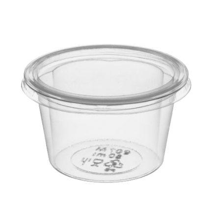 PS-Soße geöffnete Einmal-Transparent 100 ml fi 65/50 84 Stück