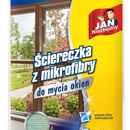 JN Mikrofasertuch zum Waschen von Fenstern, Fenstern und Spiegeln ohne Streifen